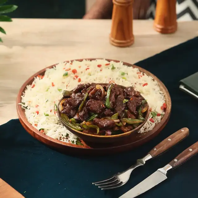 Beef Chilli Dry With Rice